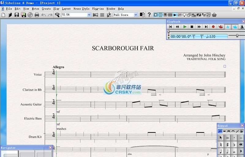 Sibelius 7.5.1 Build 209 正式版