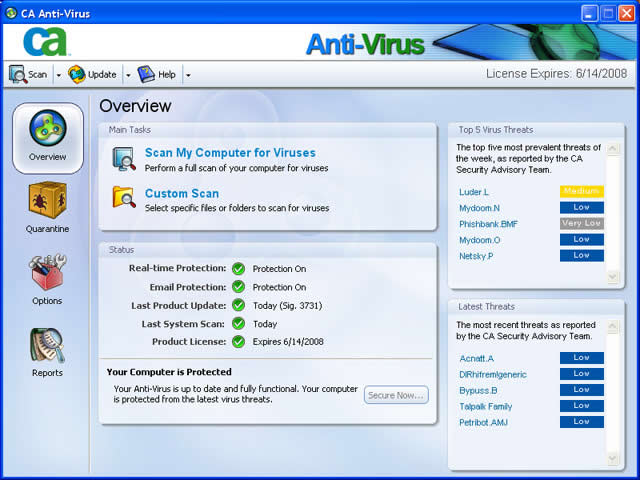 CA Antivirus Plus 2008 正式版