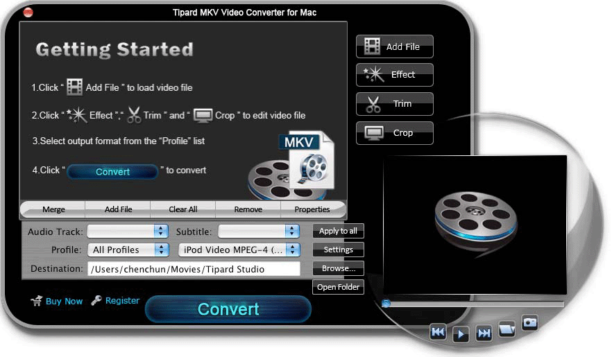 Tipard MKV Video Converter for Mac 4.2.12 正式版