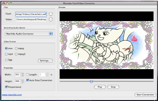 Macvide Video Flash Converter 3.0