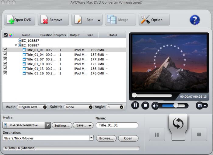 AVCWare Mac DVD Converter 2.0