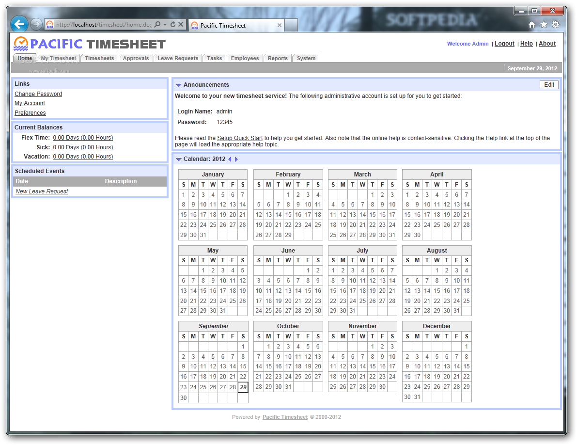 Pacific Timesheet 7.00 正式版