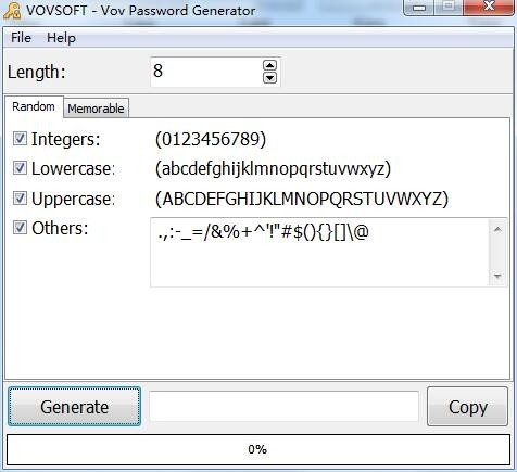 Vov Password Generator