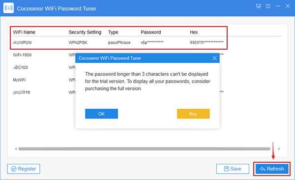 Cocosenor WiFi Password Tuner