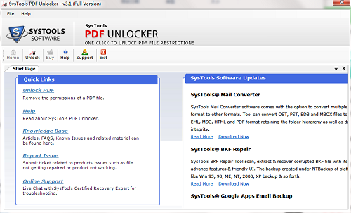 SysTools PDF Unlocker