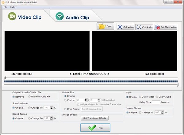 Full Video Audio Mixer