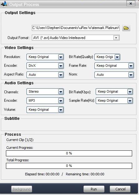 uRex Videomark Plat