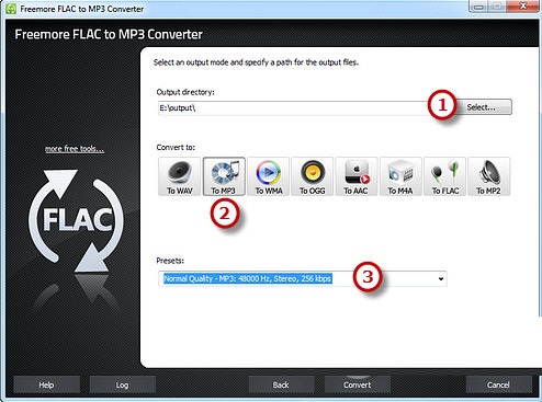 Freemore FLAC to MP3 Converter