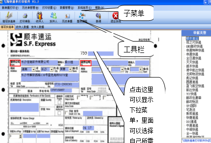 飞翔快递单打印软件