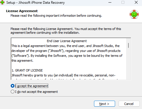 Jihosoft iPhone Data Recovery