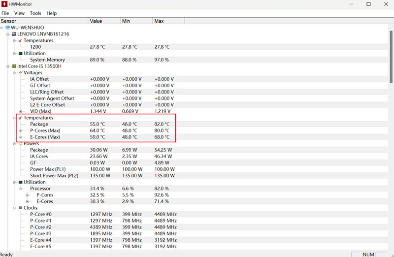 HWMonitor X32