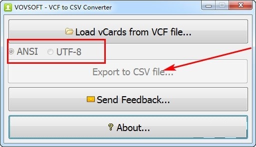 VCF to CSV Converter