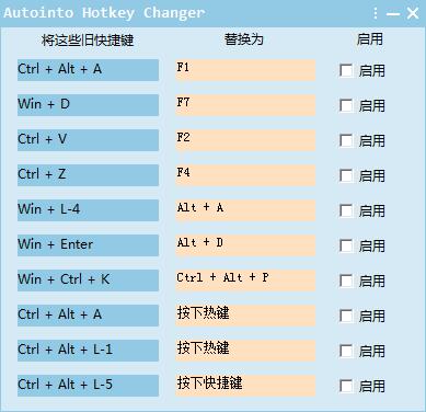 快捷键修改器(Autointo hotkey changer)