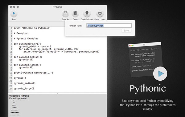 Pythonic Mac版